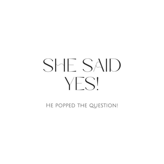 She Said Yes! Engagement- Party Pack of 25